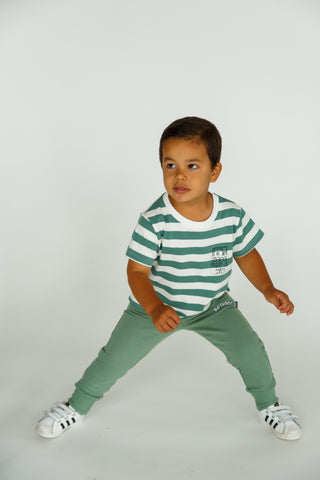 Mix Tape Sage Stripe Classic Tee