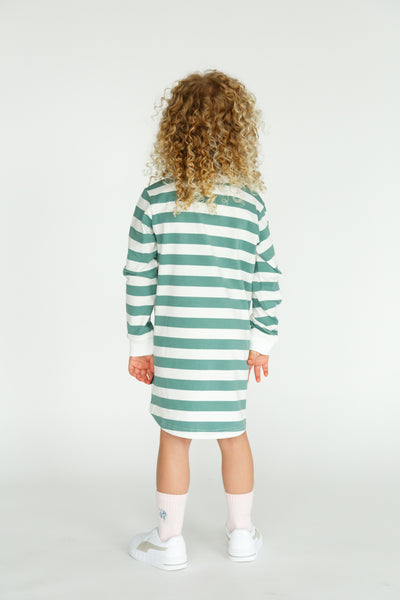 Mix Tape Sage Stripe Dress