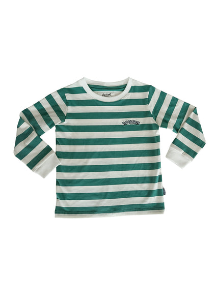 Sage Stripe Long Sleeve Tee